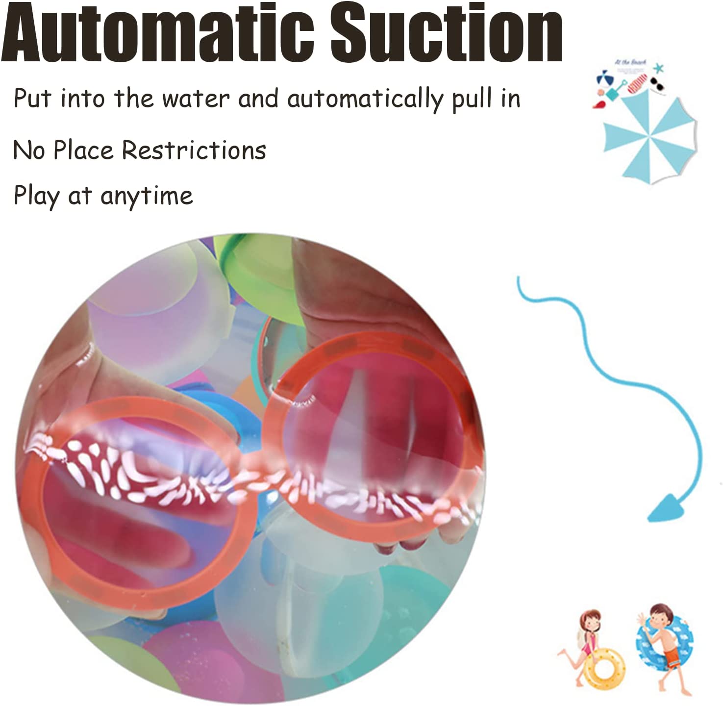 Soppycid Water Balloons Automatic Suction Function