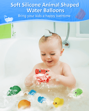 Soppycid bath toy bathtub water splash toy without mold, 4/6 pack